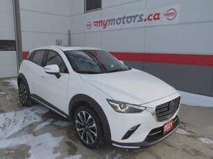 Used 2021 Mazda CX-3 GT (**ALLOY RIMS**LEATHER**SUNROOF**NAVIGATION**HEADS UP DISPLAY**BOSE SOUND SYSTEM**REVERSE CAMERA**POWER SEATS**CUSTOM CX-3 FLOOR MATS**LANE ASSIST**CRUISE CONTROL**BLUETOOTH**PUSH BUTTON START**USB**AUX**SPORT MODE**ELECTRIC PARKING BRAKE**) for Sale in Tillsonburg, Ontario