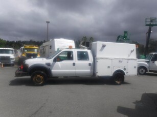 Used 2008 Ford F-450 Crew Cab 4WD Service Truck Dually Diesel for Sale in Burnaby, British Columbia
