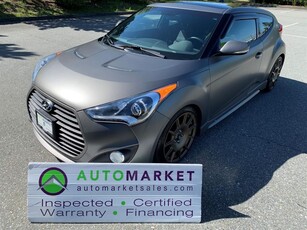 Used 2013 Hyundai Veloster TURBO, IMMACULATE, FINANCING, WARRANTY, INSPECTED W/BCAA MBSHP! for Sale in Surrey, British Columbia