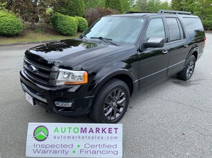 Used 2017 Ford Expedition EL LIMITED MAX LOADED, FINANCING, WARRANTY, INSPECTED W/BCAA MBSHP! for Sale in Surrey, British Columbia