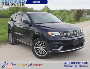 Used 2017 Jeep Grand Cherokee 4WD 4dr Summit LEATHER SUNROOF NAV for Sale in Orillia, Ontario