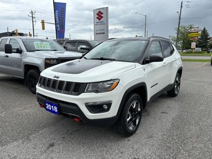 Used 2018 Jeep Compass Trailhawk 4x4 ~Heated Steering+Seats ~Bluetooth for Sale in Barrie, Ontario