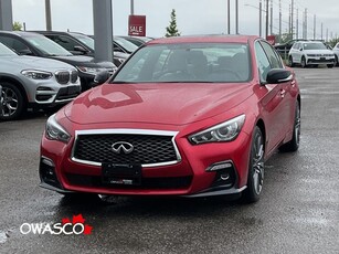 Used 2019 Infiniti Q50 3.0L Red Sport AWD! for Sale in Whitby, Ontario