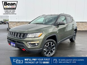Used 2019 Jeep Compass Trailhawk 2.4L 4CYL WITH REMOTE START/ENTRY, HEATED SEATS, HEATED STEERING WHEEL, 4X4, SELEC-TERRAIN, APPLE CARPLAY AND ANDROID AUTO for Sale in Carleton Place, Ontario