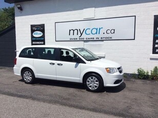 Used 2020 Dodge Grand Caravan BRIGHT WHITE!! LOW MILEAGE! DUAL A/C. CRUISE. PWR GROUP. for Sale in North Bay, Ontario