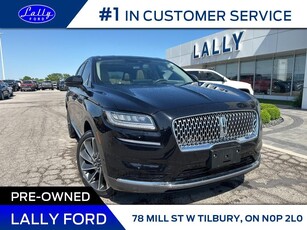 Used 2021 Lincoln Nautilus Reserve, 2.7 V6, Toof, Nav, One Owner! for Sale in Tilbury, Ontario