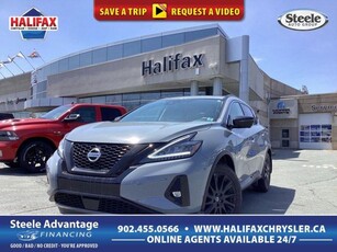 Used 2021 Nissan Murano MIDNIGHT EDITION - LOW KM, HTD MEM LEATHER SEATS AND WHEEL, PANO ROOF, SAFETY FEATURES, 360 CAMERA for Sale in Halifax, Nova Scotia