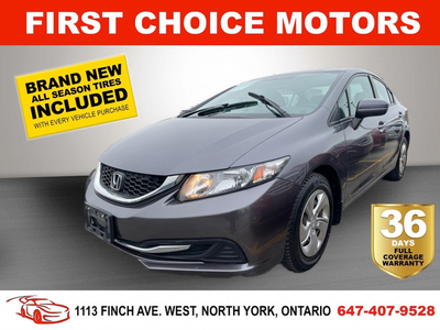 2015 HONDA CIVIC LX ~AUTOMATIC, FULLY CERTIFIED WITH WARRANTY!!!