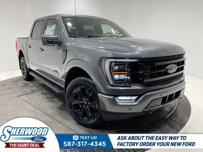 2023 Ford F-150 LARIAT - 502A, Black Appearance Pkg, Twin Panel