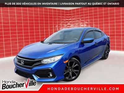 2018 Honda Civic Hatchback Sport TURBO 1.5, MANUELLE 6 VIT, TOIT