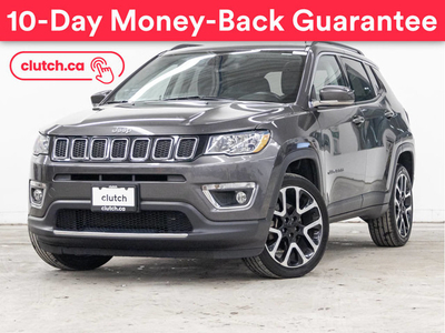 2019 Jeep Compass Limited 4X4 w/ Uconnect 4C, Bluetooth, Nav