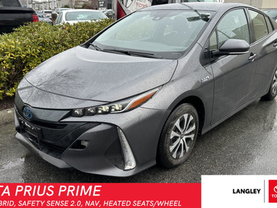 2022 Toyota Prius Prime PLUG-IN HYBRID; SAFETY SENSE 2.0, NAV, H