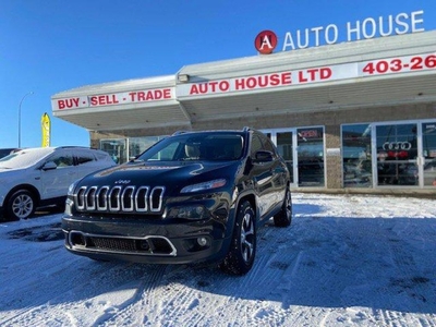 Used 2015 Jeep Cherokee Limited NAVIGATION BACKUP CAMERA PUSH BUTTON START BLUETOOTH for Sale in Calgary, Alberta