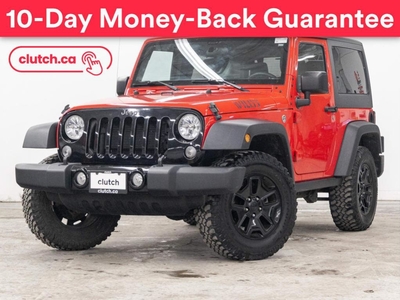 Used 2017 Jeep Wrangler Willys 4X4 w/ Bluetooth, A/C, Cruise Control for Sale in Toronto, Ontario