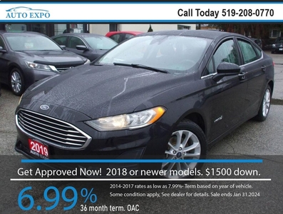 Used 2019 Ford Fusion Hybrid Hybrid,Certified,New Winter Tires & Brakes,GPS for Sale in Kitchener, Ontario