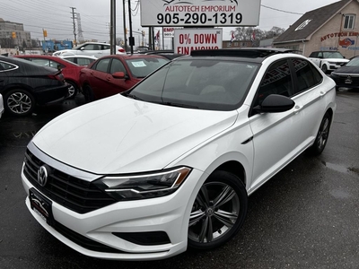 Used 2019 Volkswagen Jetta R-Line Highline Pearl White LeatherSunroofPush StartCarplay for Sale in Mississauga, Ontario