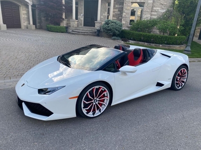 Used 2016 Lamborghini Huracan Spyder FINANCE LEASE CANADA WIDE DELIVERY ONE OWNER for Sale in London, Ontario