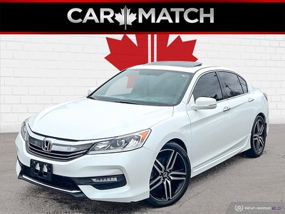 Used 2017 Honda Accord SPORT / MANUAL / ROOF / HTD SEATS / NO ACCIDENTS for Sale in Cambridge, Ontario