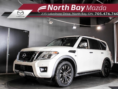 Used 2018 Nissan Armada Platinum Rare! Bose Audio - Leather - Heated & Cooled Seats - Seatback DVD System - Power Liftgate for Sale in North Bay, Ontario