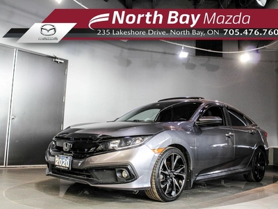 Used 2020 Honda Civic Sport LOW KM!! – SUNROOF – HEATED SEATS – WINTER TIRES INCLUDED!! for Sale in North Bay, Ontario