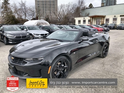 Used 2022 Chevrolet Camaro 2LT 2LT CONVERTIBLE, LEATHER, HTD. & COOLED SEATS, for Sale in Ottawa, Ontario