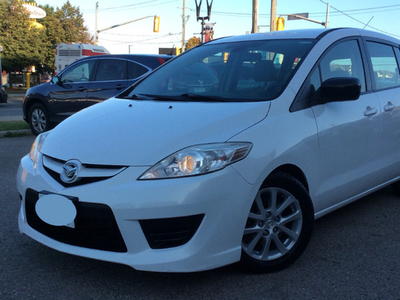 2010 MAZDA 5 WAGON WHITE GS 6 SEATER EXCELLENT CONDITION LOADED
