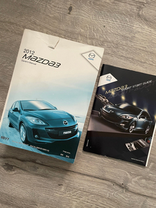 Mazda3 owners manual 2012