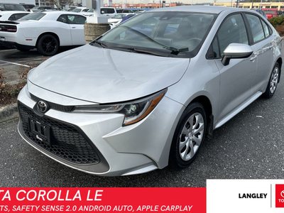 2021 Toyota Corolla LE; HEATED SEATS, SAFETY SENSE 2.0 ANDROID A