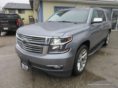 Used 2018 Chevrolet Suburban LOADED PREMIER-VERSION 7 PASSENGER 5.3L - V8.. 4X4.. CAPTAINS.. 3RD ROW.. NAVIGATION.. PANORAMIC SUNROOF.. LEATHER.. HEATED/AC SEATS.. for Sale in Bradford, Ontario