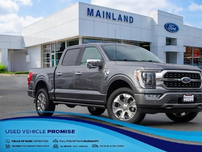 Used 2021 Ford F-150 Platinum LOCAL BC, NO ACCIDENT, 3.5L V6, MOONROOF, PROPOWER ONBOARD 2KW, FX4, PWR RUNNING BOARDS, 360 CAMERA for Sale in Surrey, British Columbia