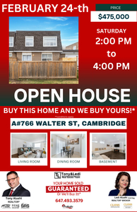 MEGA OPEN HOUSE- HOME FOR SALE JUST LISTED IN CAMBRIDGE