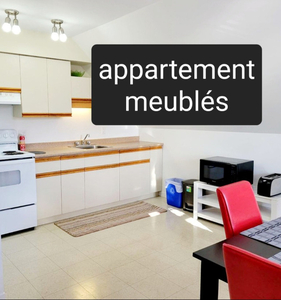Appartement tout équipé - meublés - 1er juillet 2024