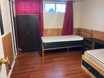 1 Large Bedroom in sharing basement is AVAILABLE NOW
