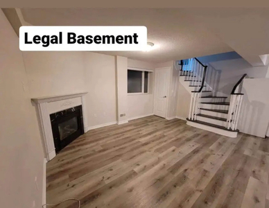 3 Rooms legal basement with 2 full washrooms