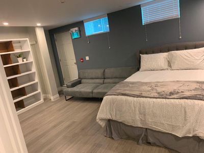 Furnished Bachelor +dan in basement with own entrance dt Toronto