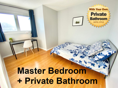 Great location Furnished Room has Private bath for rent: March 1