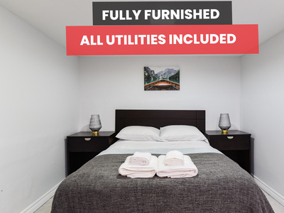 P4AP4 - 1 BEDROOM - FULLY FURNISHED ALL UTILITIES INCLUDE