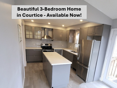 COURTICE: Large, Clean, Bright Premium 3-bedroom with Garage!