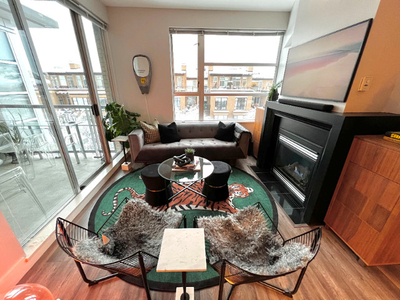 Stylish Furnished 2-bed +den, 2-bath Condo for Rent in Kitsilano