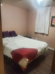 FURNISHED BSMT BEDROOM CLOSE SQ1 MALL (ONE MALE ONLY) INMEDIATLY