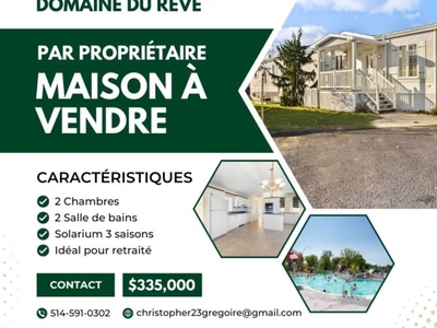 Mobile home for sale (Montérégie)
