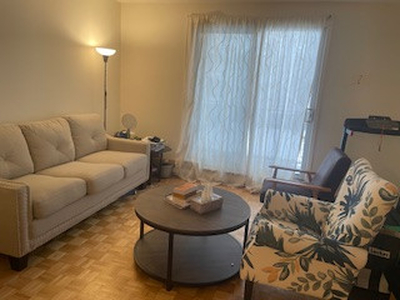 3-1/2 furnished apt for three months from May on sublet