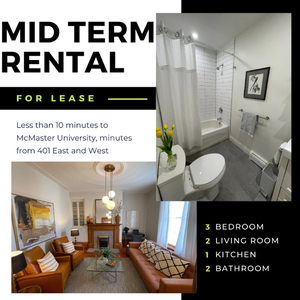 3 bed 2 bath furnished home for MID TERM RENTAL