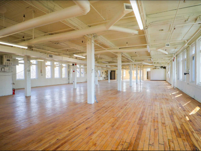 5,000 sqft private brick and beam warehouse for rent in Hamilton