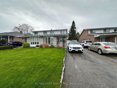 4 Bedrooms Entire Semi- Detached House for Lease in Mississauga