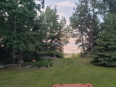 Waterfront secluded cabin for rent at Brightsand Lake