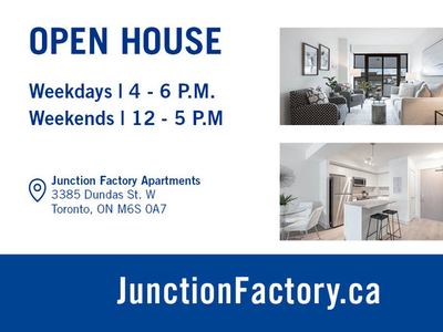 3-Bdm. for Rent at Junction Factory Dundas W./Runnymede Rd.