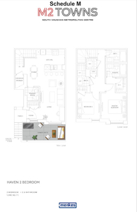 ASSIGNMENT SALE - M2 by Menkes Stacked Townhouse 2 Bed 2 Bath