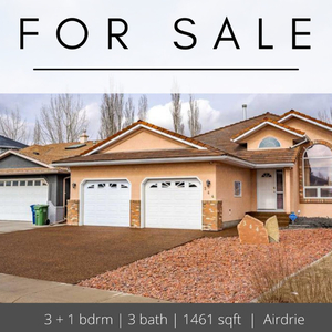 Airdrie Original Owner Upgraded Walkout, Buy with Confidence!