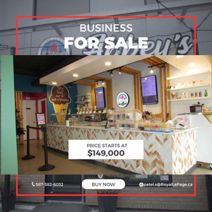 Business for Sale - Ice Cream Shop
